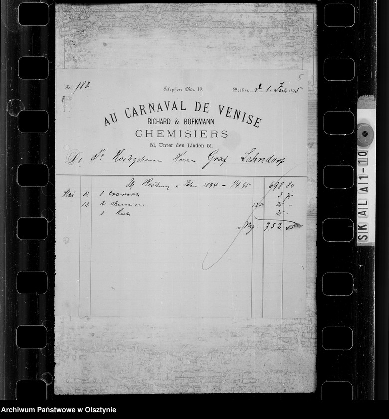 image.from.unit.number "/Beläge zu einigen zum Konkurs eingeklagten Personalschulden des Carl M. Gfen v. Lehndorff/"