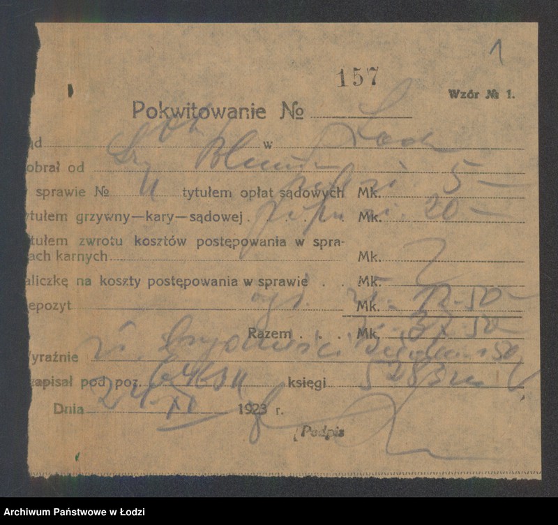 Obraz 3 z jednostki "Szmul Blum – sprzedaż resztek manufaktury wełnianej i bawełnianej"