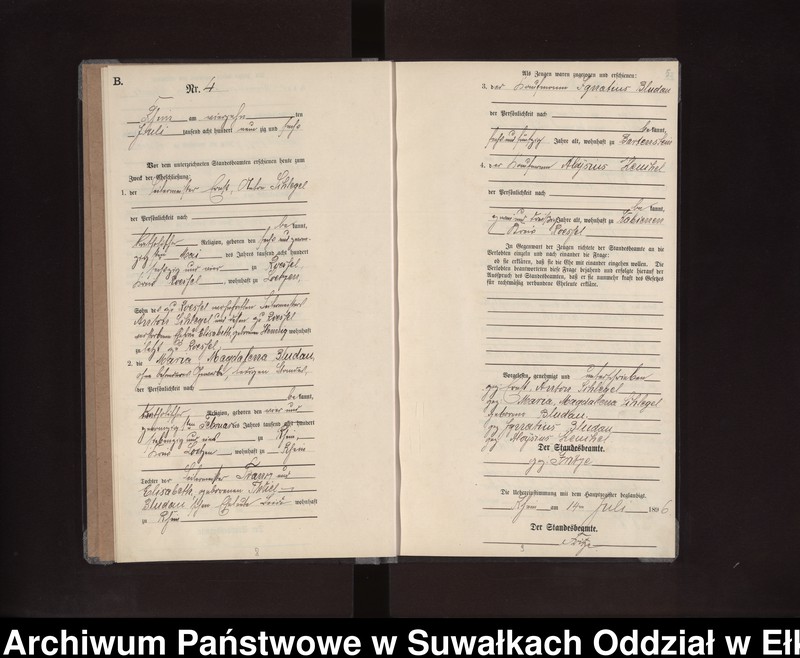 image.from.unit.number "Heiraths-Neben-Register des Preussischen Standes-Amtes Rhein Kreis Loetzen"