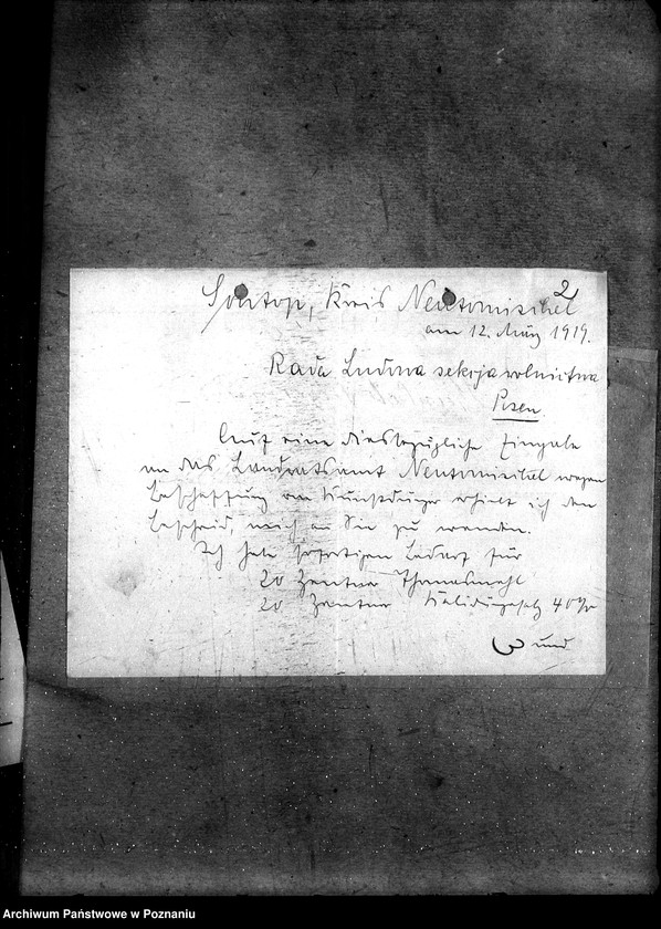 Obraz 6 z jednostki "Zapotrzebowanie sztucznych nawozów w poszczególnych powiatach na wiosnę 1919"