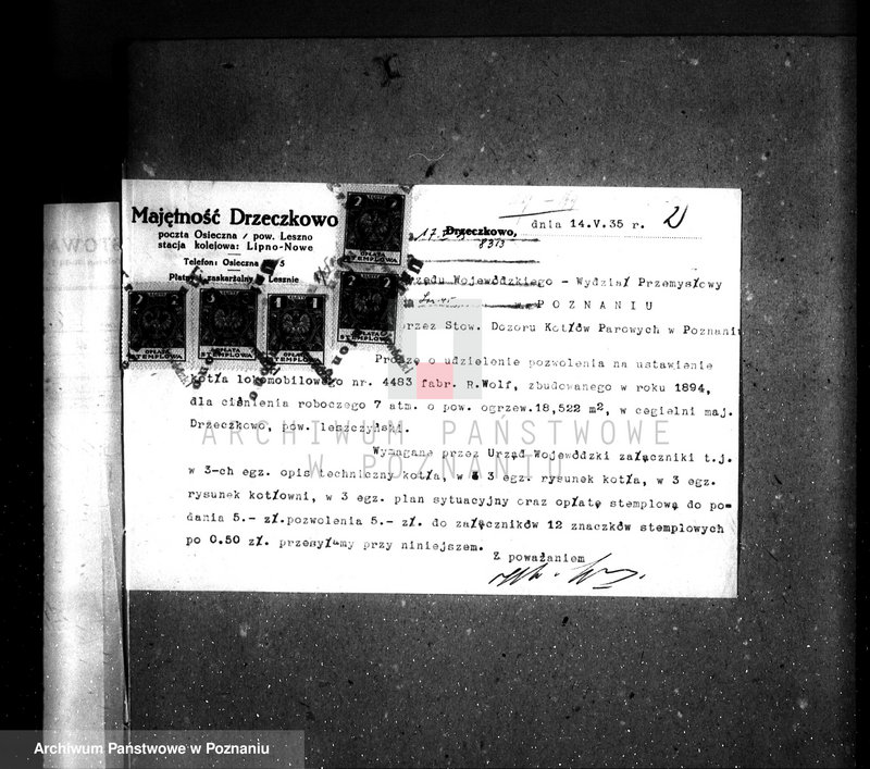 Obraz 7 z jednostki "Majętność Drzeczkowo, pow. leszczyński gospodarstwo rolne i cegielnia nr woj. 2262"