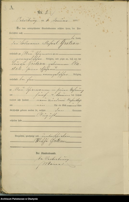 image.from.unit.number "Geburts-Haupt-Register Nr 1 - 99"