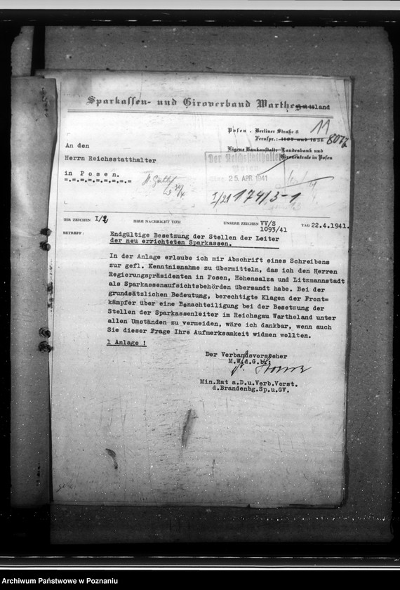 Obraz 15 z jednostki "Besetzung der Stellen in den Sparkassen"