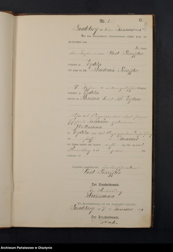 image.from.unit.number "Sterbe-Neben-Register Nr 1 - 73"