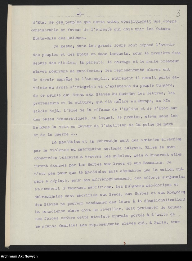 image.from.unit.number "Pismo "Alliance - Bulgare en Suisse" w sprawie przynależności Macedonii i Dobrudży do Bułgarii"