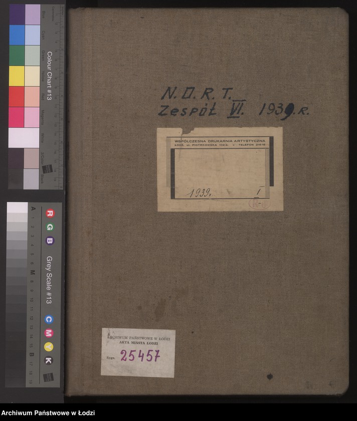 Obraz 2 z jednostki "Księga kontroli ruchu ludności (rejestr osób przybywających do gminy) Łódź, zespół VI, lit. N, O, R, T"