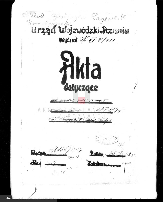 Obraz 4 z jednostki "Zatwierdzenie zakładu przemysłowego /odlewni żelaza/ Fr. Janaszewski w Gostyniu"