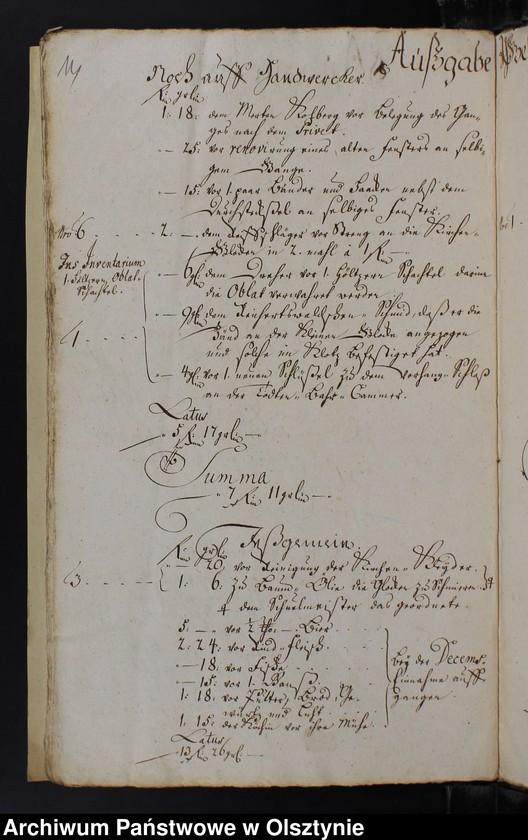 image.from.unit.number "Jahr Rechnung der Silberbachschen Kirchen"