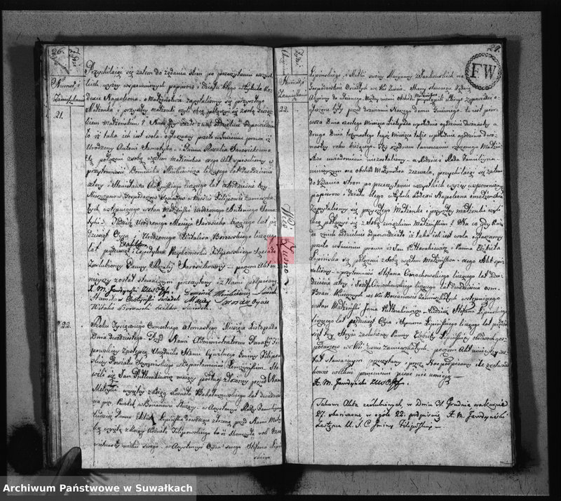 image.from.unit.number "Akta Zaślubionych Gminy Filipowskiey od 1go Stycznia 1814 R-u"