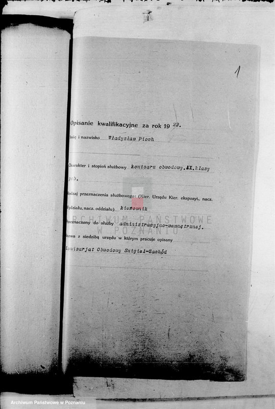 Obraz 4 z jednostki "Stosunki osobiste Władysława Piocha burmistrza miasta Śmigla"