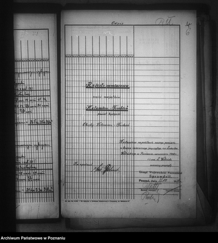 image.from.unit.number "Rejestr pomiarowy majątków Kotomierz-Trzebień powiatu bydgoskiego"