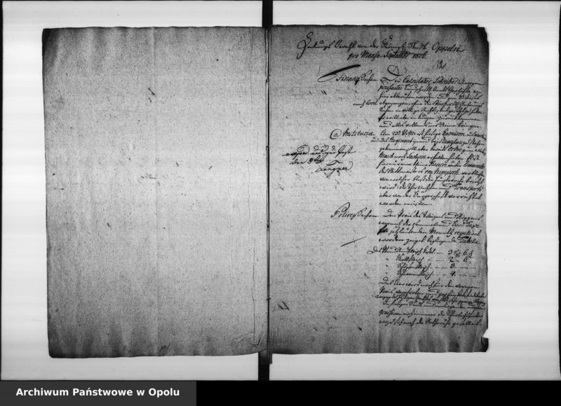 Obraz 18 z jednostki "Acta des Magistrats zu Oppeln von Monatlichen Zeitungs Berichte der Preiss Tabelle und diesfällige Corespondence Vol. XI angefangen im Juny 1806 bis ult[imo] Dec[ember] 1810"