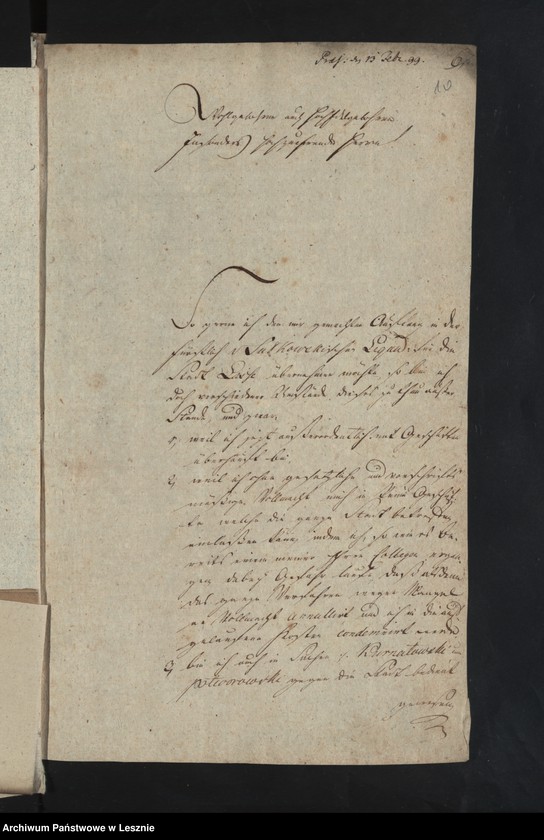 Obraz 13 z jednostki "[Akta zu dem Liquidationsprozess wieder der Fürstl. von Sułkowski