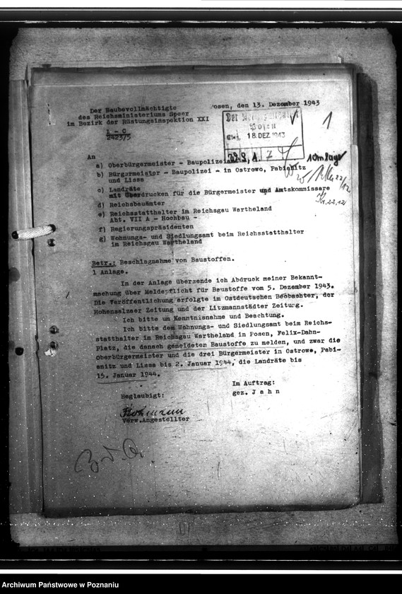 Obraz 5 z jednostki "Beschlagnahme von Baustoffen"