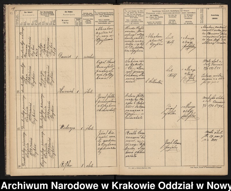 Obraz 9 z jednostki "[Księgi stanu cywilnego - urodzenia, małżeństwa, zgony]"