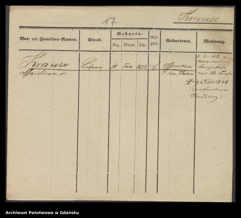 image.from.unit.number "Karty meldunkowe: Krause Charlotte - Krause Emil"