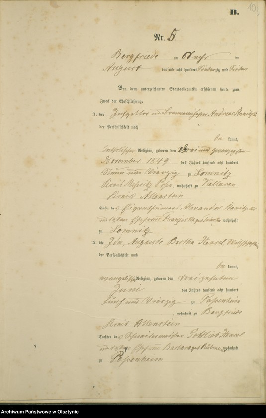 image.from.unit.number "Heiraths-Haupt-Register Nr 1 - 14"