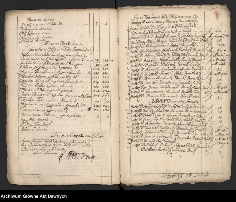 image.from.unit.number "Rejestry pogłównego generalnego z różnych województw."