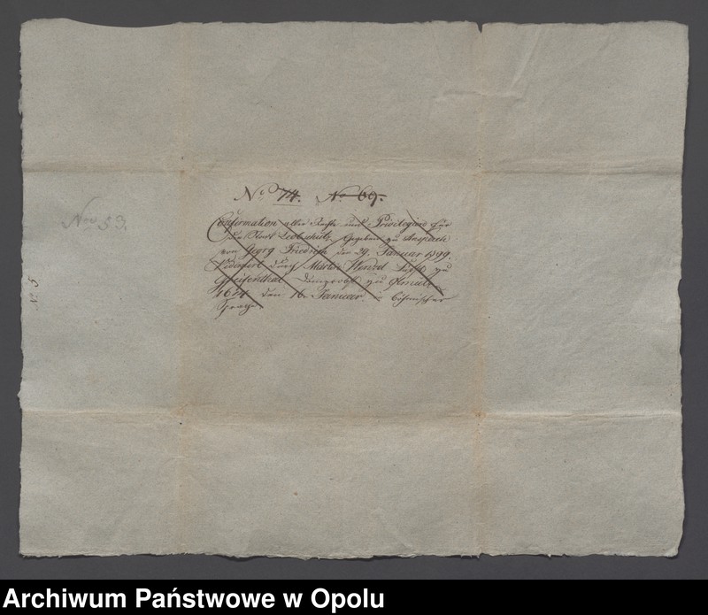 Obraz 10 z jednostki "I Marcin Wacław książę i biskup Ołomuńca poświadcza przywileje nadane miastu Głubczyce przez Jerzego Fryderyka margrafa brandenburskiego II Jerzy Fryderyk"