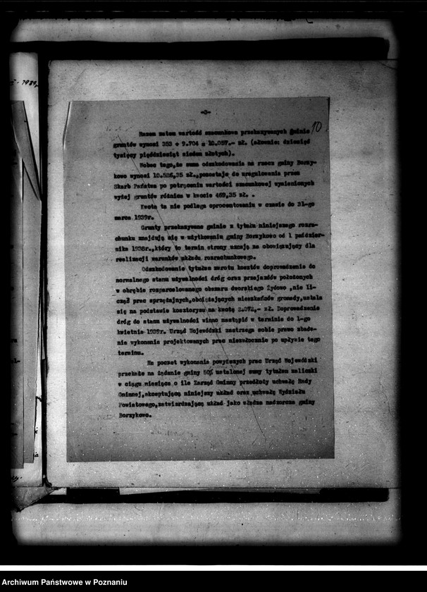 Obraz 15 z jednostki "Rozliczenie z gminą Połajewo odnośnie rozparcelowanego obszaru dworskiego Młynkowo powiatu czarnkowskiego"