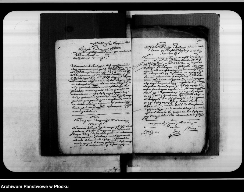 Obraz 7 z jednostki "Akta tyczące się Dozoru Kościoła Parafii Płockiej i Domu Schronienia Starców, vol. I"