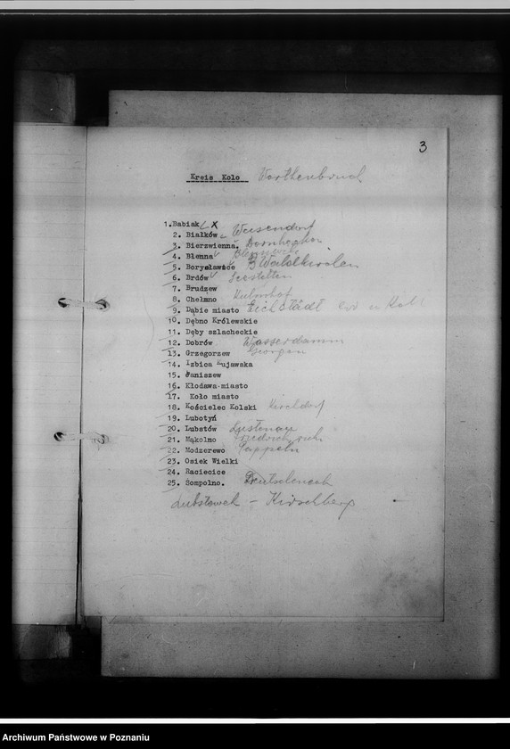 Obraz 8 z jednostki "Einziehungsprotokolle [ksiąg kościelnych] Kreis Warthbrücken [powiat kolski]"