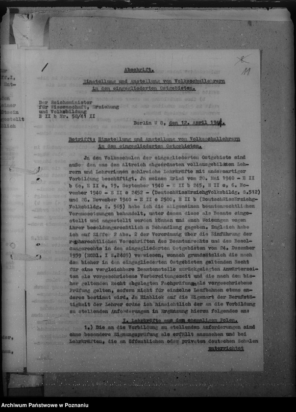 Obraz 15 z jednostki "Zatrudnienie i wynagrodzenie za pracę dla Niemców, miejscowych oraz osadzonych w Kraju Warty z terenów nadbałtyckich"