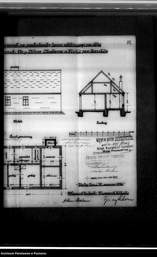 Obraz 16 z jednostki "Zatwierdzenie zakładu przemysłowego /rzeźni/ Artura Abrahama w Hucie pow. czarnkowski"