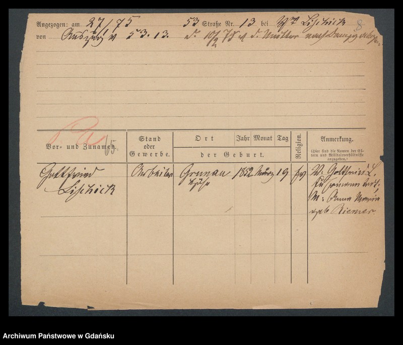 image.from.unit.number "Karty meldunkowe: Lischick - Liwsky"