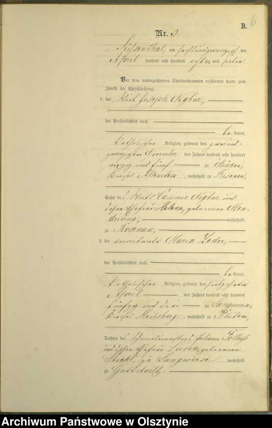 image.from.unit.number "Heiraths-Haupt-Register Nr 1 - 13"