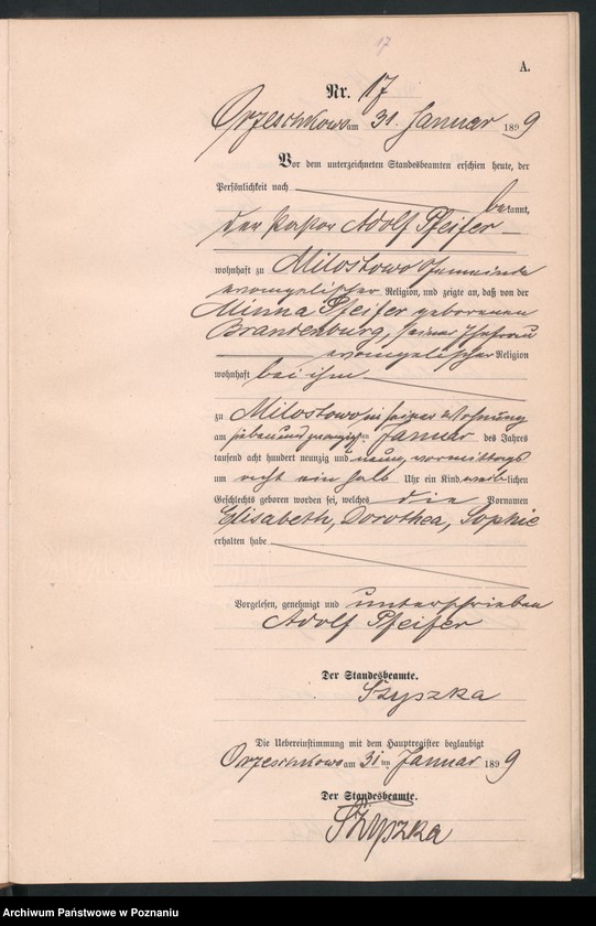 Obraz 20 z jednostki "Księga urodzeń"