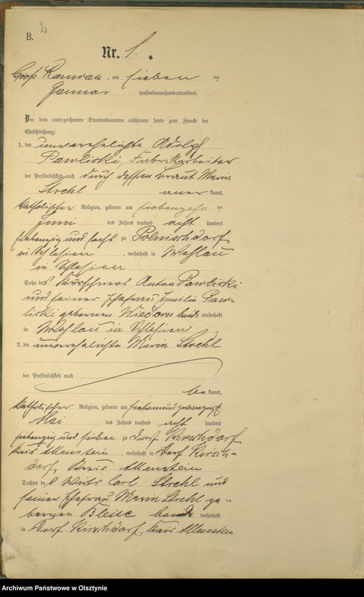 image.from.unit.number "Heiraths-Haupt-Register Nr 1 - 20"