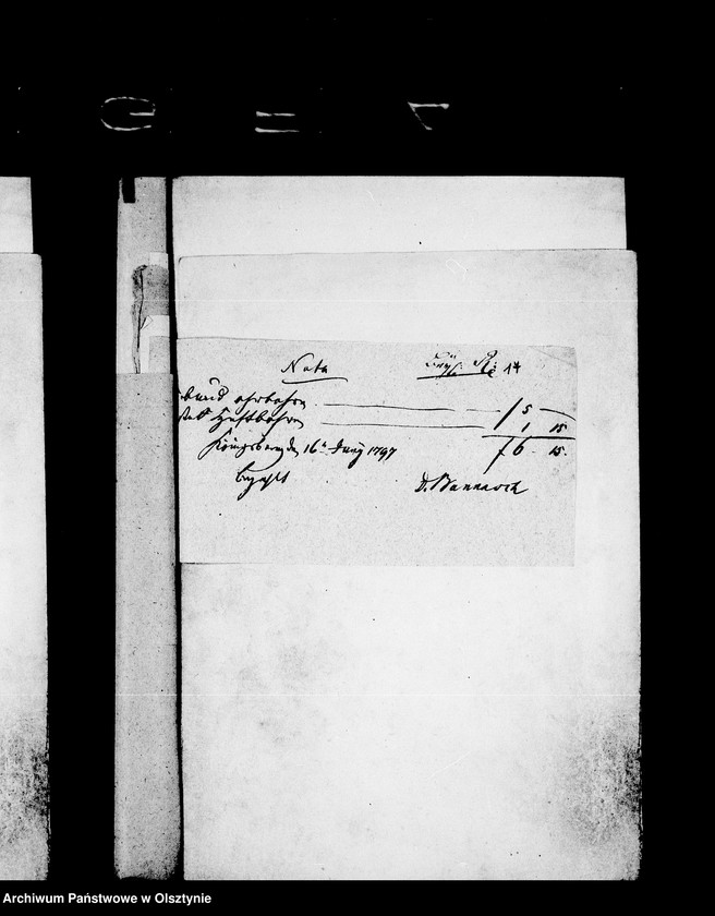 image.from.unit.number "Beläge zu der ---Steinortschen Jahres- Rechnung"