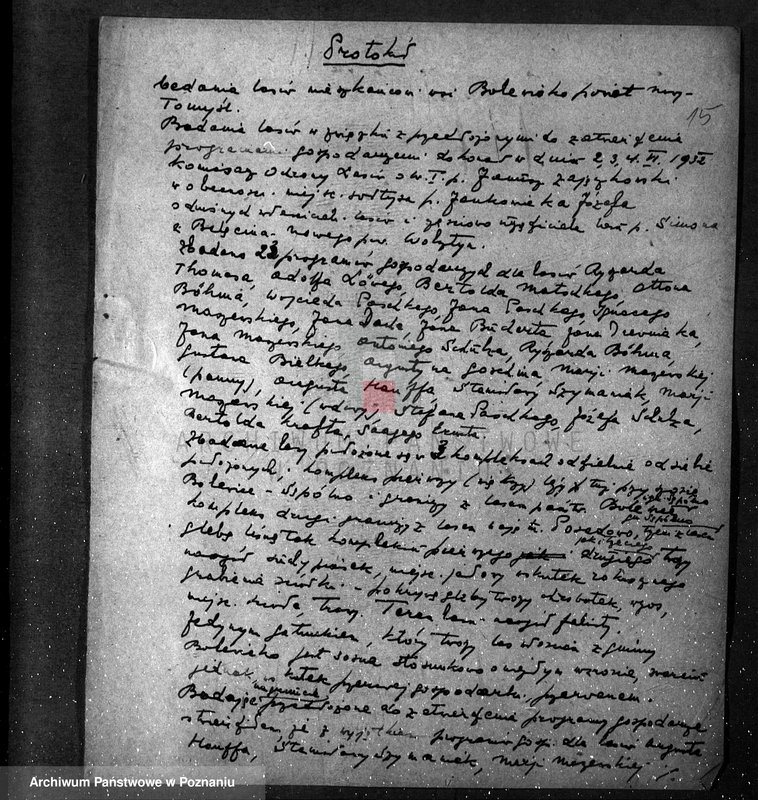 Obraz 19 z jednostki "/Różne sprawy leśne, protokóły badania gospodarki leśnej/"