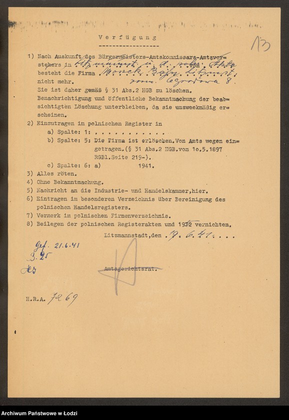 Obraz 15 z jednostki "Moszek Bajn- sprzedaż galanterii"