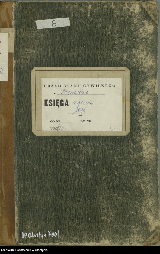 image.from.unit.number "Sterbe-Haupt-Register Nr 1 - 45"