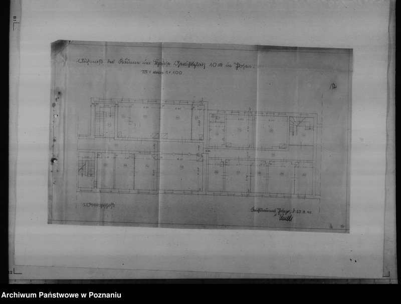 Obraz 16 z jednostki "Oberlandesgericht in Posen, Gerichtsplatz 10a. - sprawy budowlane"