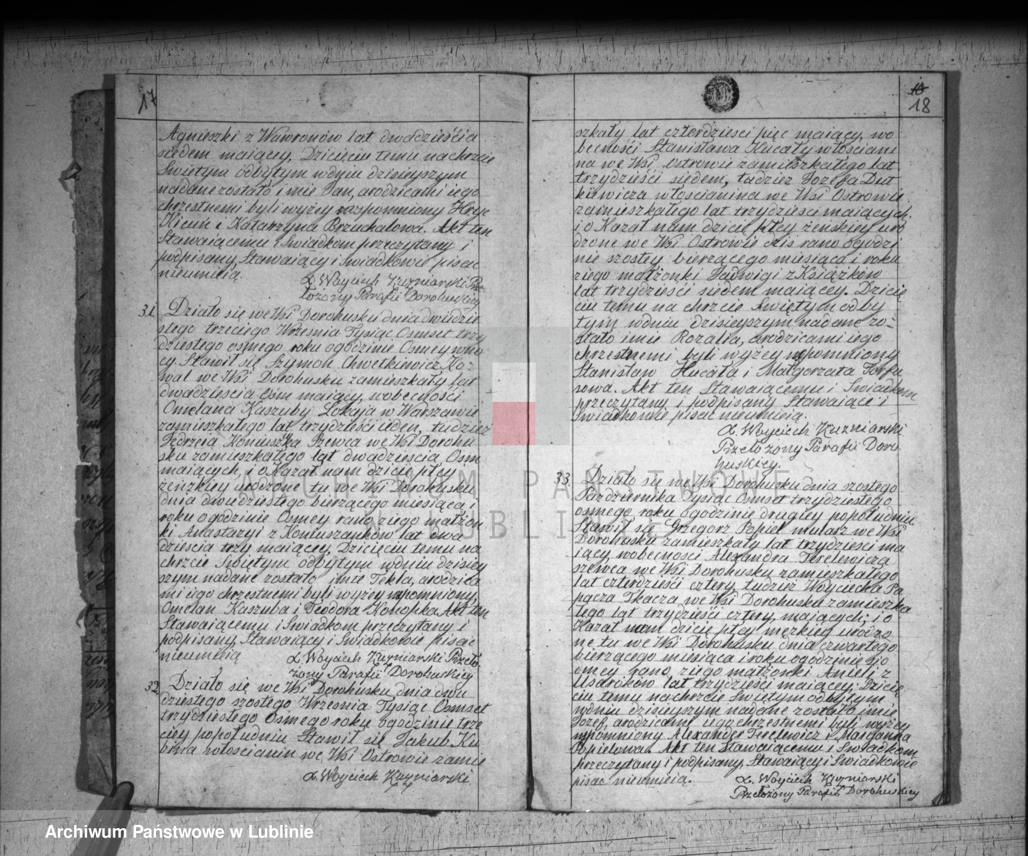 Skan z jednostki: Księga urodzeń, małżeństw i zgonów