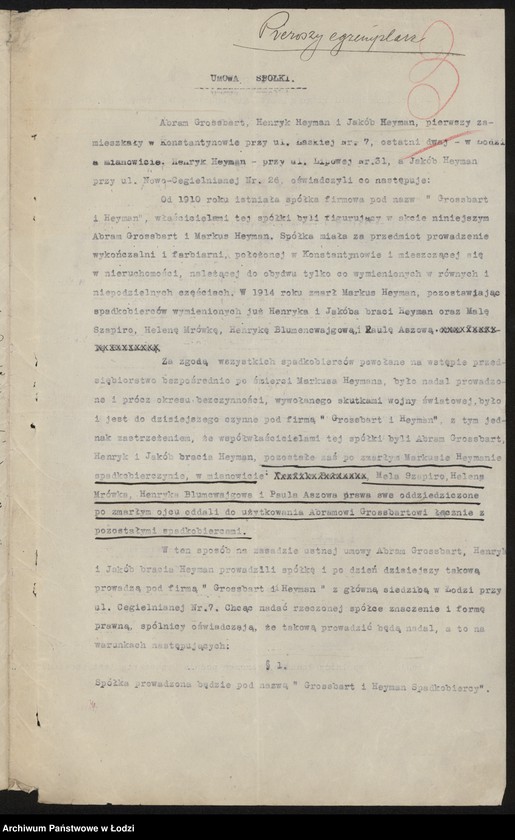 Obraz 5 z jednostki "Abram Grossbart, Henryk Heyman – spadkobiercy – wykończalnia i farbiarnia w Konstatynowie"