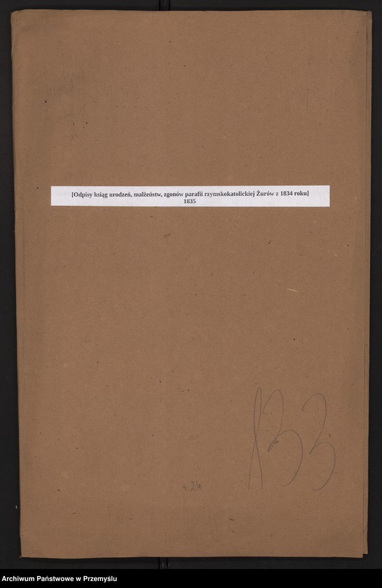 image.from.unit.number "[Odpisy ksiąg urodzeń, małżeństw, zgonów parafii rzymskokatolickiej Żurów z 1834 roku]"