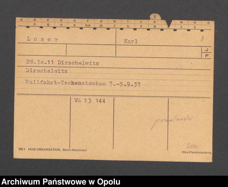 Obraz 3 z jednostki "[Lozor Karl, ur. 28.10.1911 r. Dirschelwitz]"