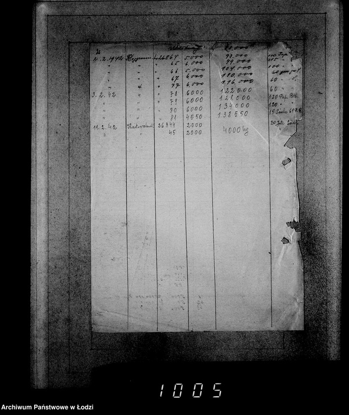 Obraz 6 z jednostki "Aufträge [Lieferscheinen und Rechnungen] 12481-12530 Lebensmitteleinkauf 5/Mü [Dostawa artykułów pierwszej potrzeby do Getta]."