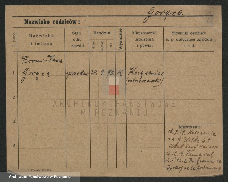 Obraz 6 z jednostki "Goroncy - Gorniakowski"