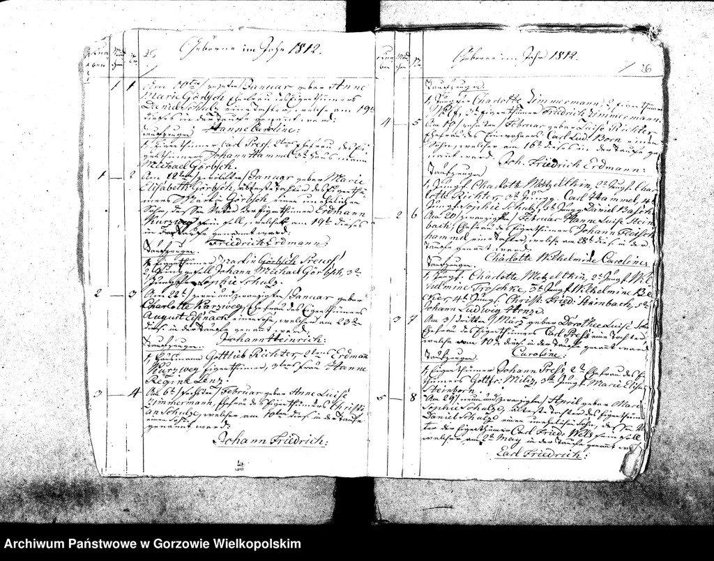 image.from.unit.number "Duplikate der Kirchenbücher von der Parochie Genninsch Warthebruch: Spiegel, Blumenthal, Bergenhorst, Haferwiese, Genninsch Warthebruch, Johanneshof, Ludwigsthal"