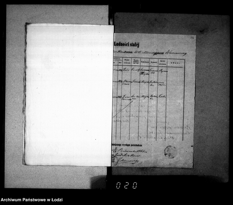 Obraz 18 z jednostki "Akta w przedmiocie świadectw przesiedleń"