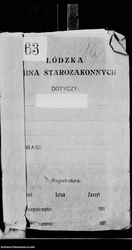 Obraz 4 z jednostki "Kwestionariusze sekcji pań"