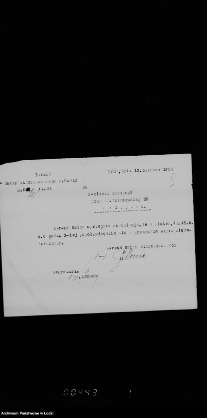 Obraz 13 z jednostki "Synagoga przy ul. Wolborskiej"