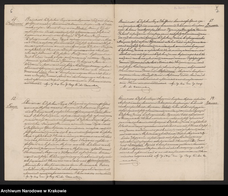 Obraz 7 z jednostki "Duplikat Aktów Urodzonych, Zaślubionych i Zmarłych w Parafii Goszcza w 1892 r."