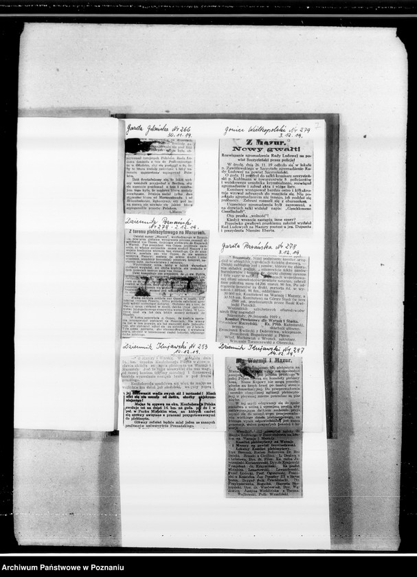 Obraz 12 z jednostki "Plebiscyt na Warmii i Mazurach [wycinki prasowe]"