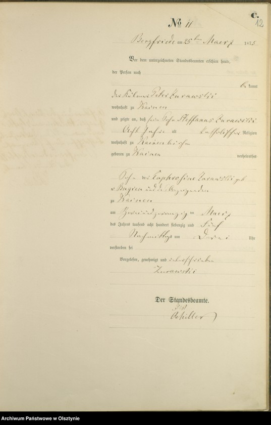 image.from.unit.number "Haupt-Sterbe-Register Nr 1 - 41"